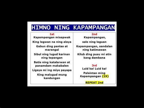 san fernando hymn lyrics|City of San Fernando!: Himno ning Kapampangan .